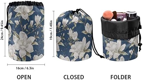 Za u dizajniranje ženske kozmetičke torbe velike vučne putnike za šminku za putovanja Cvjetni print toaletnim vrećicama Prijenosni organizator šminke