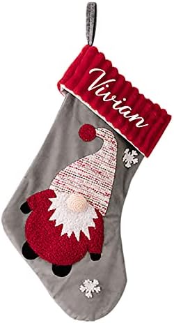 Personalizirane čarape Prilagođeno ime Božićne čarape Xmas Čarapa sa imenom Novogodišnji svečani kućni ukras poklon za porodicu