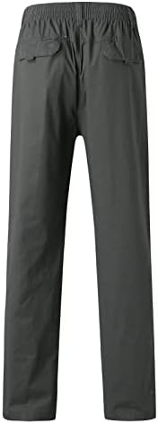 Douhen Cargo Hlače muškarci Muški modni casual labavi pamučni plus veličine džep čipkastim hlače u cjelini