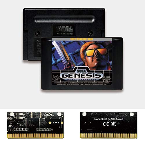 Aditi TechnoCop - SAD Label FlashKit MD Electroless Gold PCB kartica za SEGA Genesis Megadrive Video