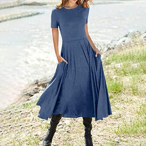 FQZWONG Ljetne haljine za žene 2023 Ležerne prilike za dugu klub Beach Hawresses Trendy Fashion Maxi Sexy