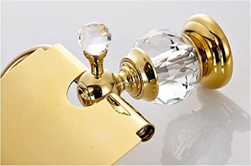 CDYD držač za papir Gold Total Mesing toaletni držač papira Crystal ukras vodootporni držač kutije