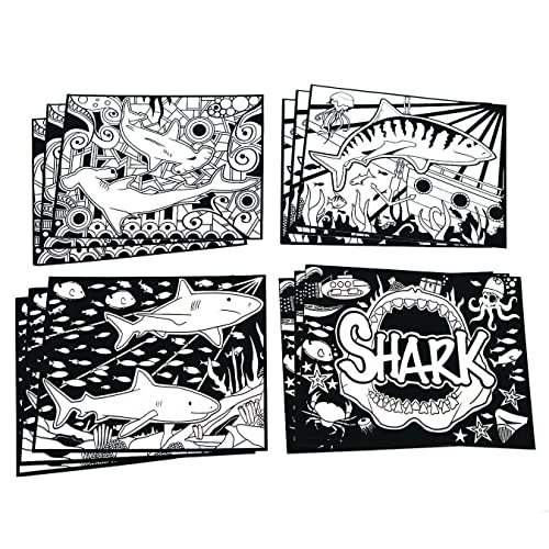 S & amp;s Worldwide-mp-PS1401 Velvet Art Sharks! Posteri