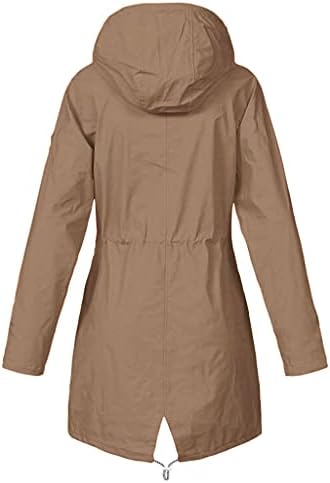 Kišna jakna za žene lagana čvrsta boja aktivna vanjska sportska odjeća jakna modna lagana kabanica