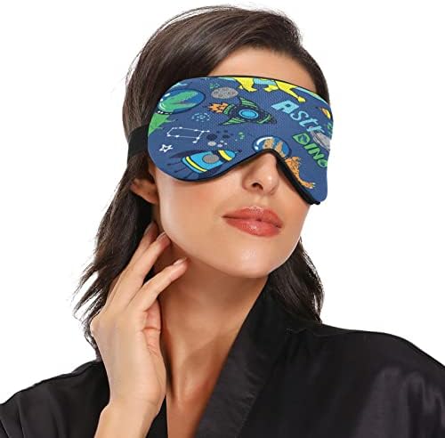 Xigua dinosauri u prostoru za spavanje očiju s podesivim remenom, prozračno zatamnjenje udobne maske za spavanje za muškarce i žene # 33