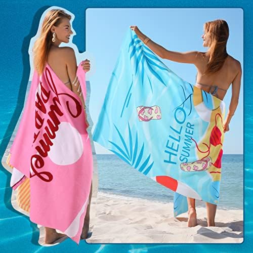 8 pakovanja ručnik za plažu od mikrovlakana 60 x 27 inča PUTOVANJE PUTOVANJA PUTOVANJA VELIKI MIKROFIBER