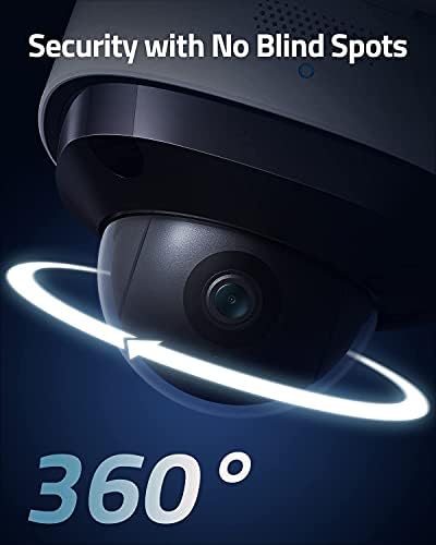 eufy security Floodlight Cam 2 Pro, 360 stepeni Pan i pokrivenost nagiba & 2K rezolucija žičana Video Kamera