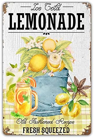 Funny Lemon Ice Cold limunada metalni Limeni znak zidni dekor limunski znak za poklone za uređenje doma