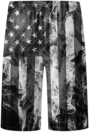 Ležerne prilike za muškarce Američka zastava Print modna plaža odjeća za kupanje Šake Brzo suhi patriotski sportski