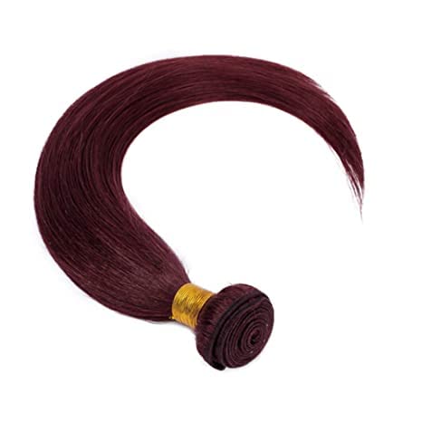 8A brazilska Djevičanska kosa 99j bordo ravna kosa plete paket slobodni dio crno vino boja neobrađena