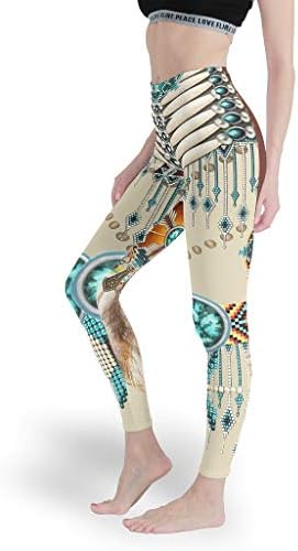 Indijanka američki mandala Dreamcather slatke ženske gamaše tanke joge hlače dizajn za fitness