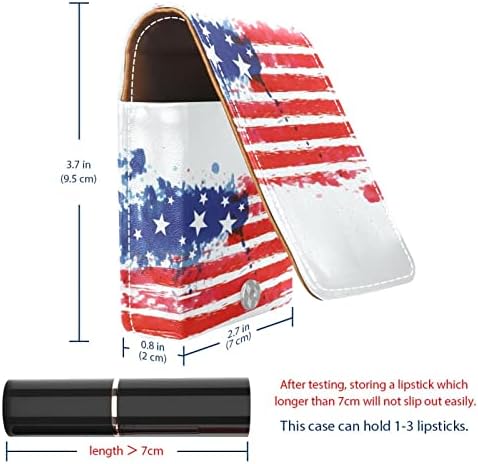 Ručno izrađena futrola za ruž za usne američke zastave za vanjsku prijenosnu putnu kozmetičku torbicu