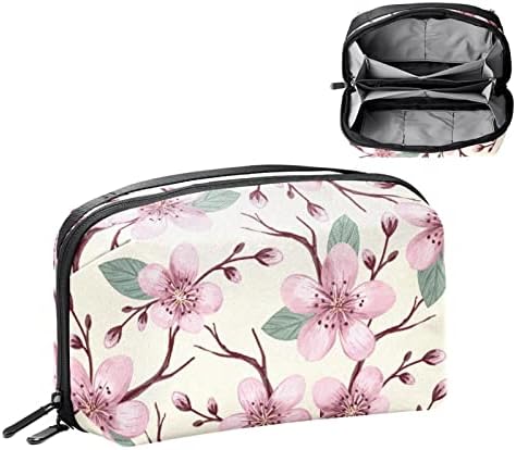 Torba za šminku COUNSY kozmetička torbica torbica torbica sa patentnim zatvaračem Žene i djevojčice Cvjetnik za lavandu Ljubičasta