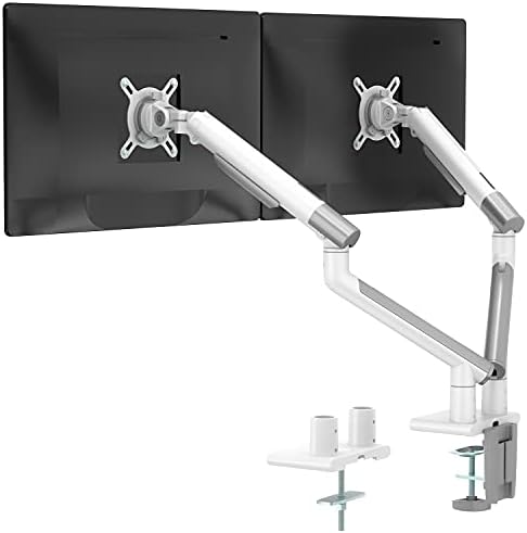 Wali stalak za dva monitora VESA nosači sa bijelim rukama, za 2 monitora, mehanički Indikator