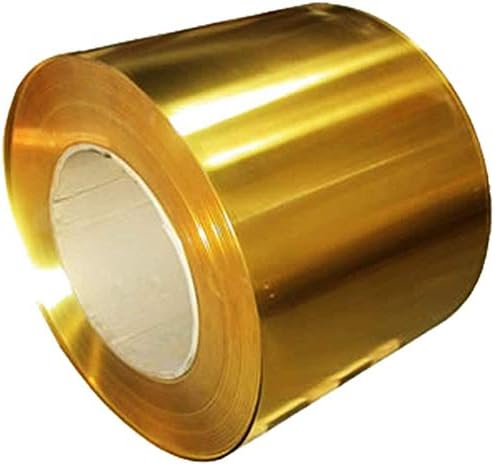 XUNKUAENXUAN Metal Bakar folija QQI H62 tanak lim ploča u mesing bakar lim za obradu metala, Debljina: 0. 5 mm dužina: 2 m, Širina: 30mm mesing ploča