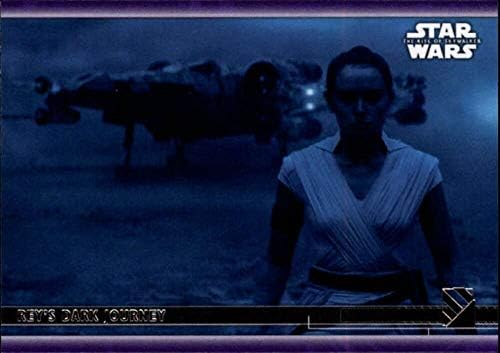 2020 TOPPS Star Wars Raspon Skywalker Series 2 Purple 67 Rey's Trgovačka kartica za tamnu putovanju