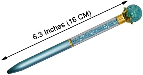 Maydahui 12pcs Crystal Gem Ballpoint olovka uvlačivo šarene biserne brzinske olovke crne tinte za poslovne