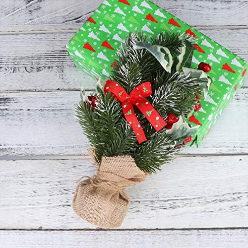 Nuobesty Radni stol Decor Stolpop Mini božićno stablo Umjetno borovo drvo Desktop ukrasi Božićne