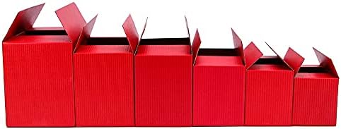SHUKELE LPHZ914 5kom / 10kom crvena kutija valovitog papira mala kutija za pakovanje sitnica Poklon kutija