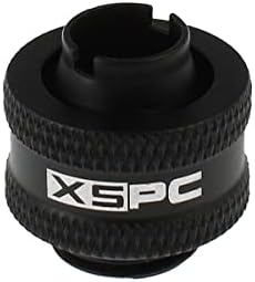 XSPC G1 / 4 kompresijski priključak za 3/8 ID-1/2 od fleksibilne cijevi V2, mat crna, 8-pakovanje