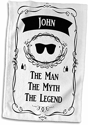 3Droza John - Čovjek mit Legenda - Lično ime Personalizirani poklon - Ručnici
