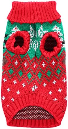 Ornaus Slatki pas mačka ružni božićni džemper, kućni ljubimac Xmas Reindeer pleteni džemper