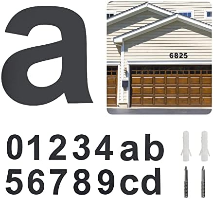 Aozija Moderna kuća brojeva od nehrđajućeg čelika-6 inča, plutajući izgled, brušeni izgled, brušeno završeno, srebro, broj 1