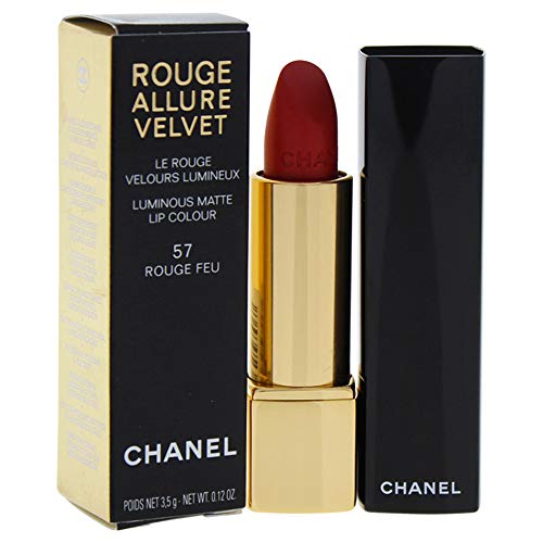 Chanel Rouge Allure Velvet Luminous Mat Boja Za Usne, 57 Rouge Feu, 0.12 Unca