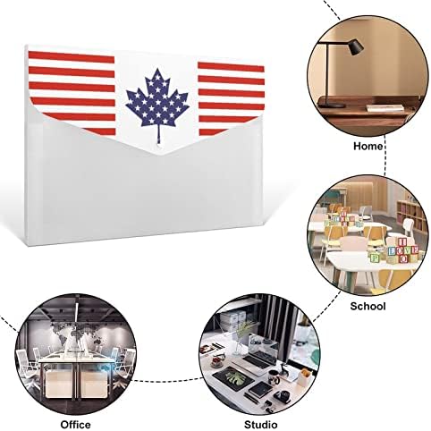 Američka kanadska Zastava štampana širi fascikla datoteka 6 džepova harmonika dokumenti Organizator za kućnu