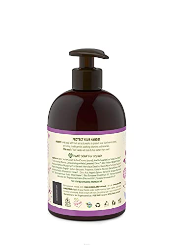ecoLove-prirodni tečni sapun za ruke-organska borovnica ,grožđe & amp; lavanda-bez SLS ili parabena
