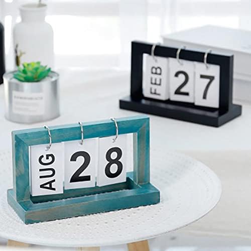 Kalendar od tikovine drvene kalendare Drvena stranica za prelijevanje kalendara ukrasi PS0