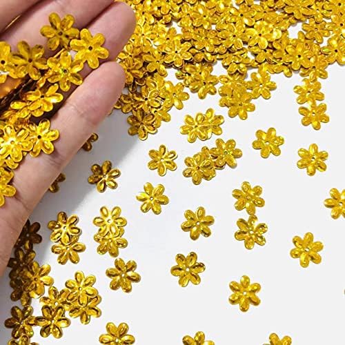 1000 komada holografski zlatni šljive cvjetni zabava blista PVC konfeti za diy kalup umjetnost noktiju umjetnička