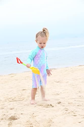 Huainue Baby / Toddler Djevojka kupaći kostimi s dugim rukavima