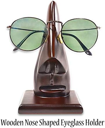 Aarvee International Drveni držač naočala za naočale Spectle Clats, crni