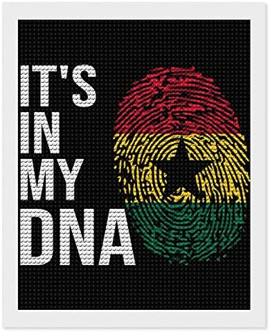 To je u mojoj DNK Gani zastava Custom Diamond Slikarstvo DIY Full Bušilica Personalizirana fotografija Slika