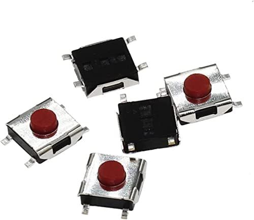 Micro Switch 100kom 6 * 6 * 3.1 mm SMD prekidač 4-pinski dodirni mikro prekidač prekidači crveni Smd taktni