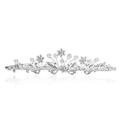 Samky ručno rađeni cvijet za mladenke vještački dijamant Kristalna Maturalna vjenčana kruna Tiara