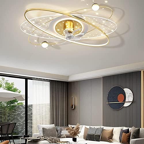 Sggainy stropni ventilator sa svjetlima daljinska kontrola aplikacija Moderna minimalistička dnevna soba