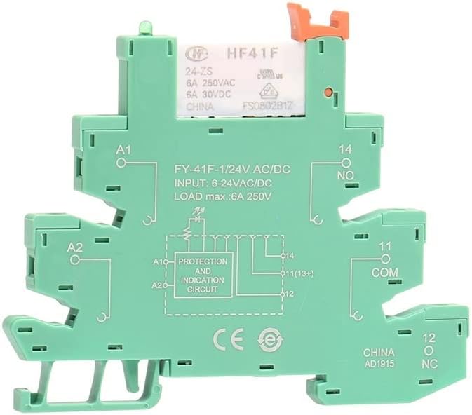 Anifm tanka relejna baza modula sa Hongfa Relejem 12VDC/AC ili 24VDC/AC ili 230VAC relejnom utičnicom 6.2 mm debljine 48v 110v relej 1kom