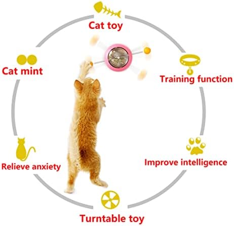 Clvpai kućne potrepštine rotacijska mačka igračka okretna tablica Interaktivna mantarna mačka Stick