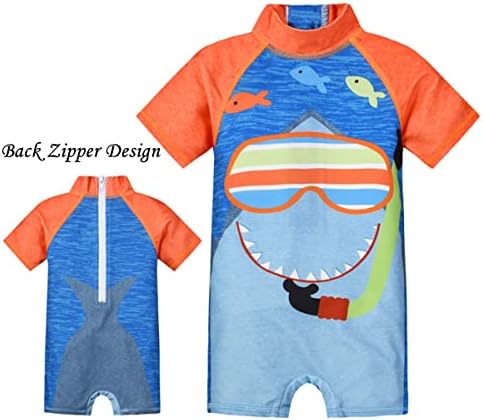 Baby Boy UPF50 + jednodijelni zip kupaći kostim sa šeširom za zaštitu od sunca