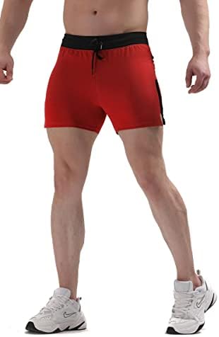 Maikanong Muns Workout Shorts, Bodybuilding ugrađeni trčanje trening atletske kratke hlače sa džepovima