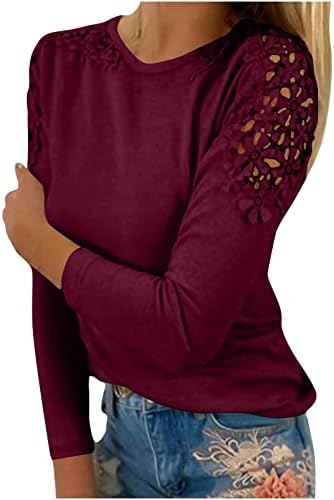 Žene kratkih rukava čipke Top ženske 2023 trendi ljetne majice Bluze casual prevelikih tee vrhova za