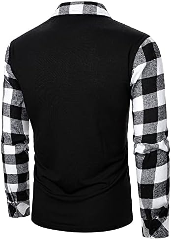 Muške polo majice Ležerne prilike na dugim rukavima, košulja za golf lažna dvodijelna boja odgovara ogrlicu Cut