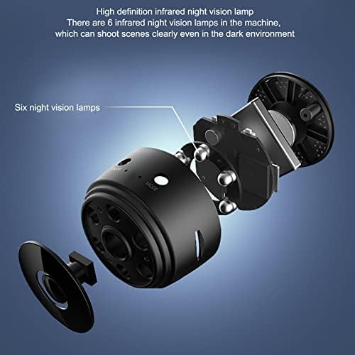 Mini sigurnosna kamera, 1080p HD aplikacija Daljinski priključak Bežični mini fotoaparat s noćnim vidnim