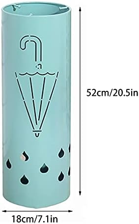 ZESUS metalni kišobran štand izdubljenog dizajna kišobran držač za pohranu nosač sa 3 kuka za ured
