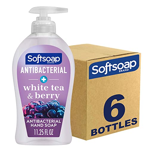 Softsoap antibakterijski tečni sapun za ruke, bijeli čaj i miris bobičastog voća sapun za ruke, 11,25 unce,