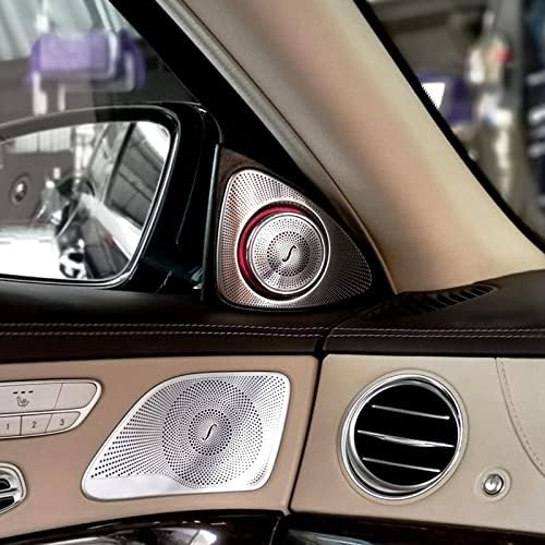 FYDUN Car Audio visokotonci sa LED ambijentalnom rasvjetnom kompletom 7 boja 3D rotirajuća vinalna zamjena