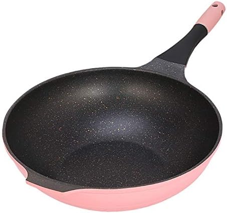 XWWDP 32cm Maifan stone wok neprianjajući lonac za dim bez ulja sa plinskim indukcijskim štednjakom