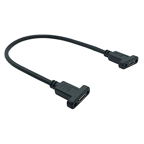 30cm USB C kabl ženski ženski tip C adapter 10Gbps USB 3.1 adapter sa vijkom za montiranje na ploči USB pretvarač